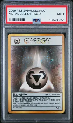 2000 POKEMON JPN NEO METAL ENERGY-HOLO PSA 9 - Image 1