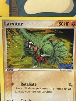 Pokemon TCG Larvitar 61/115 Unseen Forces Reverse Holo Stamped Vintage 2005 - Image 4