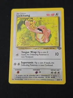 Lickitung 38/64 Jungle Regular WOTC Vintage Pokemon TCG Near Mint/Light Played+ - Image 1
