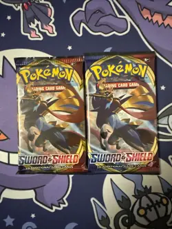 Pokemon Sword & Shield Base Set Booster Packs 2 Packs - Image 1