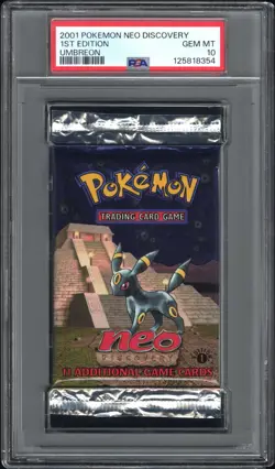 2001 POKEMON NEO DISCOVERY PACK 1ST EDITION-UMBREON FOIL PSA 10 - Image 1