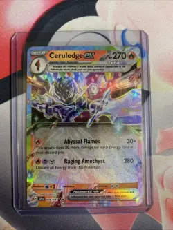 Pokemon TCG Surging Sparks Ceruledge EX 036/191 Holo Double Rare - Image 3