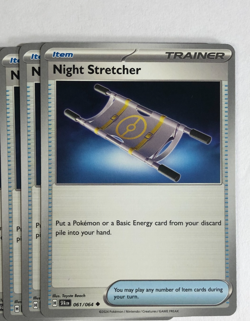 Pokemon TCG Shrouded Fable 3x Playset Night Stretcher 061/064 Near Mint - Image 1