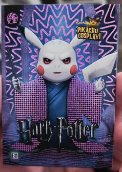 Pokemon Pikachu Cosplay! Harry Potter Pink Foil - Image 1