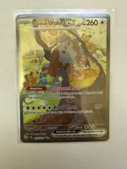 Bloodmoon Ursaluna EX SIR 216/167 Sv06: Twilight Masquerade NM/M Pokemon TCG - Image 1