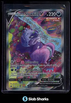 2021 POKEMON SWORD & SHIELD CHILLING REIGN #179/198 GALARIAN SLOWKING V - Image 1