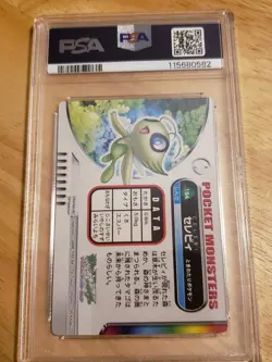 2005 CARDDASS POKEMON ADVANCED GENERATION ZUKAN RAINBOW #154 CELEBI PSA 10 Pop 5 - Image 2