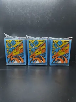 Charizard Lucario Pikachu Battle Start Pokemon Center Deck Box Lot Of 3 - Image 1