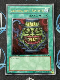 Yugioh Pot Of Greed Ultimate Rare 1st Edition DPKB-EN029 LP Italain - Image 3