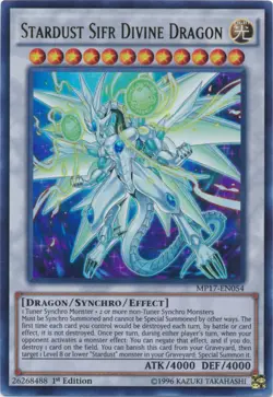 Yugioh! LP Stardust Sifr Divine Dragon - MP17-EN054 - Ultra Rare - 1st Edition L - Image 1