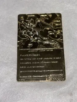 Pokemon Charizard 23k Gold Plated Trading Card 1999 Burger King Limited Edition - Image 3
