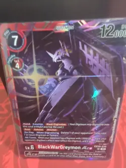 Digimon Card Game BlackWarGreymon ACE EX10-010 SR Sinister Order NM See Pics - Image 1