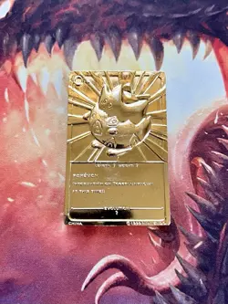 Pokemon 23K Gold Plated Cards 1999 Burger King Promotion Set Mewtwo Togepi - Image 4