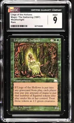 LIEGE OF THE HOLLOWS Weatherlight Rare Reserved List CGC 9 MTG [Nostalgium] - Image 1