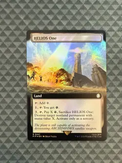 MTG HELIOS One #0441 Foil Extended Art Rare Universes Beyond: Fallout (PIP) - Image 1