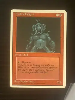 Magic MTG Italian Revised Uthden Troll Artist Proof Near Mint Only 50 Exist - Image 1