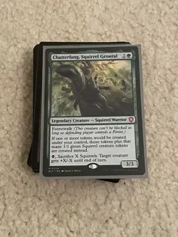 Magic: The Gathering Chatterfang, Squirrel General Custom Commander EDH Deck - Image 1