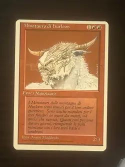Magic MTG Italian Revised Hurloon Minotaur Artist Proof Near Mint Only 50 Exist - Image 1