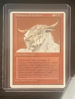 Magic MTG Italian Revised Hurloon Minotaur Artist Proof Near Mint Only 50 Exist - Image 3