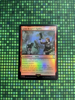 MTG Grim Reaper’s Sprint #0058 Foil Rare Universes Beyond: Fallout (PIP) - Image 1