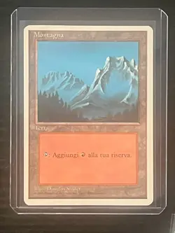 Magic MTG Italian Revised Moutain Artist Proof Near Mint - Only 50 Exist! - Image 3
