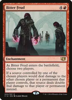 MTG - Bitter Feud - Commander 2014 - Rare - Image 1