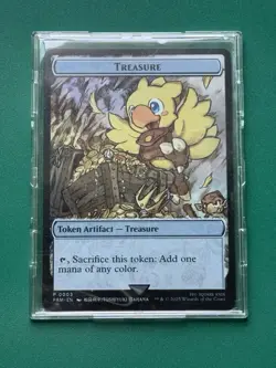 TREASURE Token MTG Final Fantasy Metal APAC Promo NM ENGLISH - Image 3
