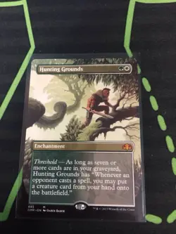 MTG Magic The Gathering Hunting Grounds Borderless Enchantment Commander - Image 1