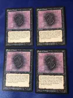 Glyph Of Doom X4 Legends Ex Condition See Front/back Pics - Image 1