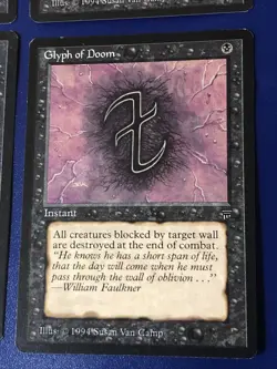 Glyph Of Doom X4 Legends Ex Condition See Front/back Pics - Image 2