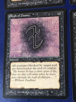 Glyph Of Doom X4 Legends Ex Condition See Front/back Pics - Image 3