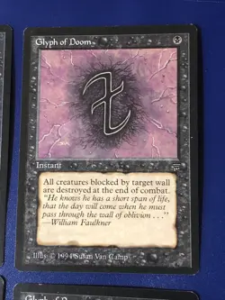 Glyph Of Doom X4 Legends Ex Condition See Front/back Pics - Image 4