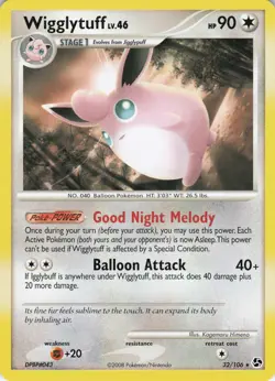 Wigglytuff 32/106 Great Encounters Rare regular NM Pokemon TCG - Image 1