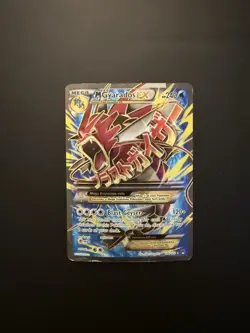 Pokemon Mega Gyarados EX XY Breakpoint Holo Full Art Ultra Rare Card 115/122 - Image 1