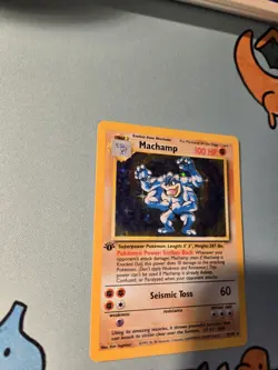 [NM] Machamp Base Set 8/102 Holo 1st Edition Holo Rare Pokemon TCG - Image 3