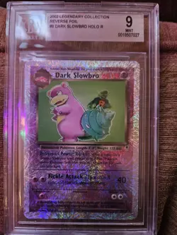 PSA Dark Slowbro 8/110 Reverse Holo BGS 9 Legendary Collection Pokemon - Image 1