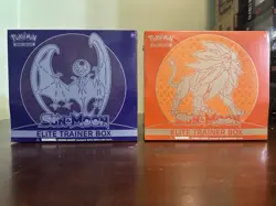 Pokemon Sun & Moon Base Set SM1 ETB Elite Trainer Boxes Set of 2 SEALED 2017 - Image 1