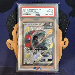 💎PSA 10 GEM MINT 2024 Pokemon Paldean Fates IRON TREADS EX #073 Promo - Image 2