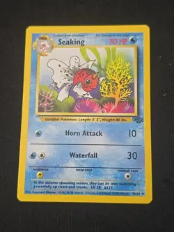 Seaking 46/64 Jungle Regular WOTC Vintage Pokemon TCG Near Mint Condition - Image 1