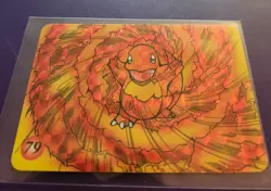 1998 Pokemon Pocket Monsters Bandai Carddass Vending Sticker Charmander RARE! - Image 1