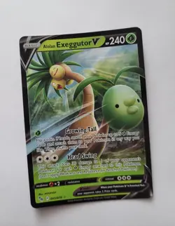 Pokemon Alolan Exeggutor V 005/078 Holo Pokemon Go Ultra Rare 2022 TCG English - Image 1