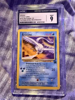 2000 ARTICUNO #22 POKEMON PROMO BLACK STAR TOSHINAO AOKI ERROR PSA 9 - Image 1