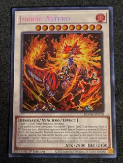 Yugioh Jurrac Astero BLMM-EN018 1st Edition Secret Rare NM - Image 1