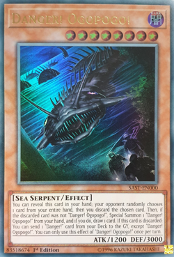 *** DANGER! OGOPOGO! *** ULTRA RARE MINT/NM SAST-EN000 YUGIOH! - Image 1