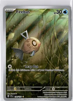 Feebas 198/191 Illustration Rare Surging Sparks Pokemon Card - Image 1