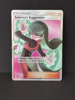 Pokemon TCG Team Up Sabrina's Suggestion 181/181 2019 Full Art Trainer Card - Image 1