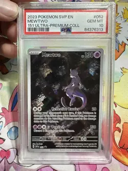 Pokemon TCG Mewtwo 151- SVP en 052 Promo Card PSA 10 - Image 1