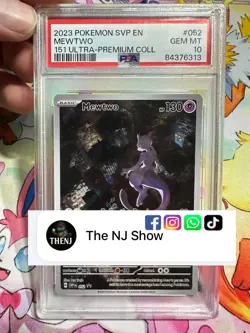 Pokemon TCG Mewtwo 151- SVP en 052 Promo Card PSA 10 - Image 3