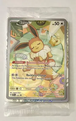 Evee Prismatic Evolutions Scarlet And Violet Promo Sealed Pokemon Card 173 - Image 1