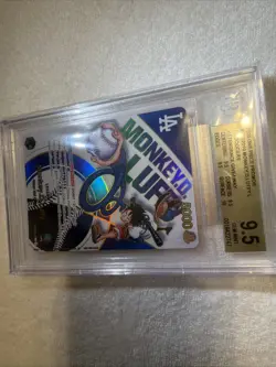 One Piece Monkey.D.Luffy EB02-010 La Dodgers Promo Card 7/3/25 sealed - Image 4